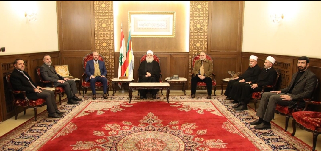 ممثل حماس د. احمد عبد الهادي زار شيخ عقل طائفة الموحدين ويبحث معه آخر المستجدات السياسية