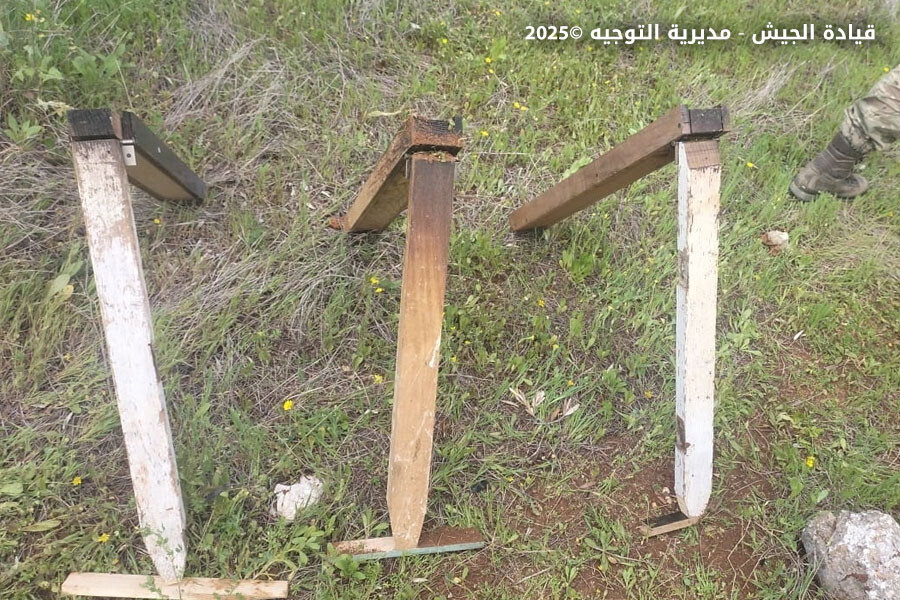الجيش أعلن العثور على منصات صواريخ بدائية الصنع