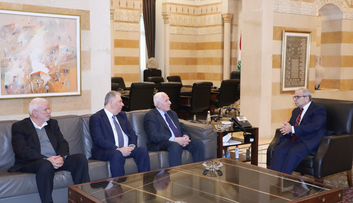سلام استقبل وفداً فلسطينياً وبحثوا آخر المستجدات وأوضاع اللاجئين الفلسطينيين في لبنان