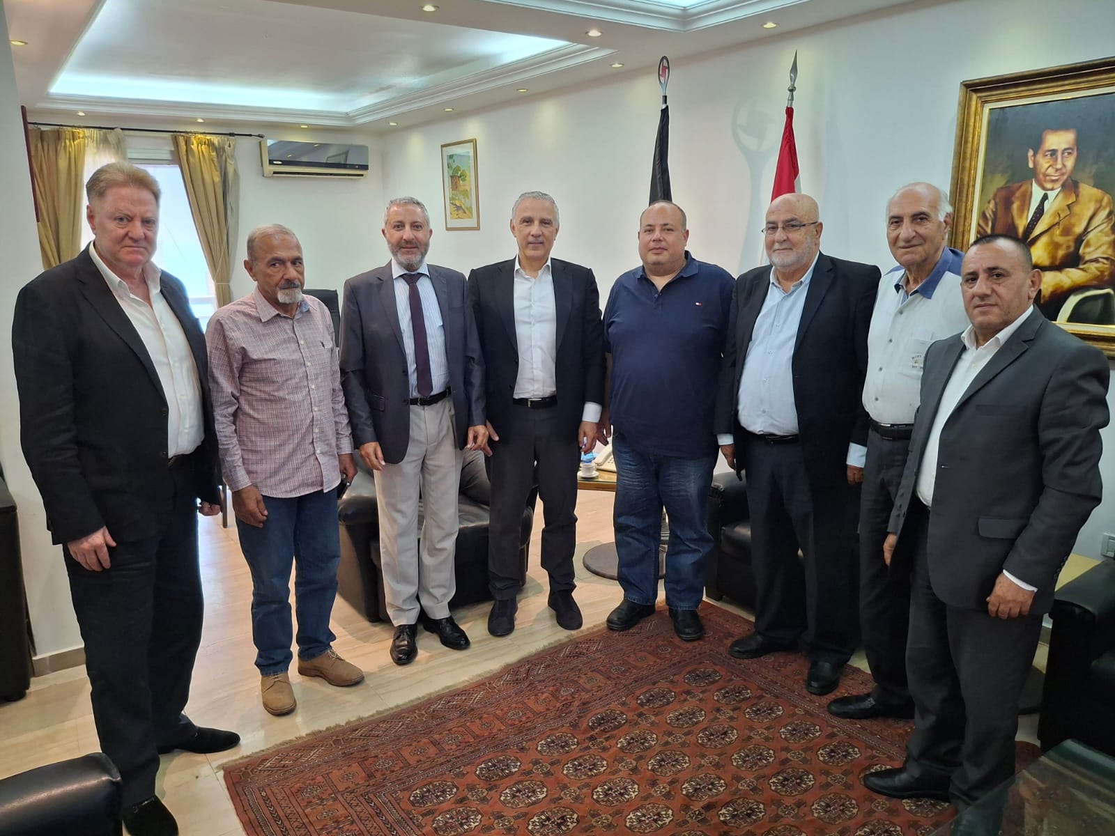 رئيس الحزب يستقبل وفداً من الأحزاب الوطنية وأكدوا على التمسك بخيار المقاومة
